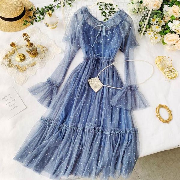 casual dresses elegant mesh lace embroider women dress bow collar flare sleeve party elastic waist midi vestido, Black;gray
casual dresses elegant mesh lace embroider women dress bow collar flare sleeve party elastic waist midi vestido, Black;gray