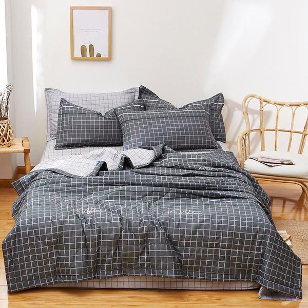 simple style gray grids bed quilt washable quilted air conditioned comforter home texile duvet cotton soft summer quilts only comforters & s
simple style gray grids bed quilt washable quilted air conditioned comforter home texile duvet cotton soft summer quilts only comforters & s