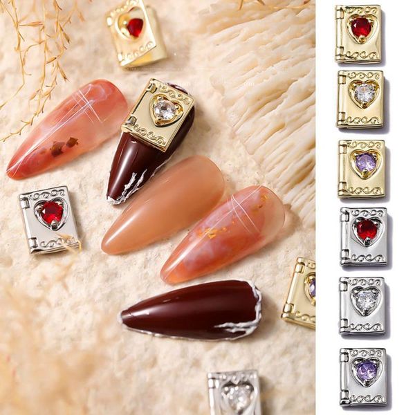 book shape love heart zircon nail art rhinestones accessories luxury shiny decoration diy 3d design manicure decorations, Silver;gold
book shape love heart zircon nail art rhinestones accessories luxury shiny decoration diy 3d design manicure decorations, Silver;gold