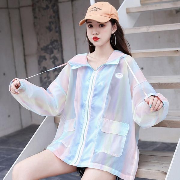 jacket 2021 summer korean women's upf fashion clothes tie dye hoodie oversize loose feminine thin breathable jacket, Black;brown
jacket 2021 summer korean women's upf fashion clothes tie dye hoodie oversize loose feminine thin breathable jacket, Black;brown