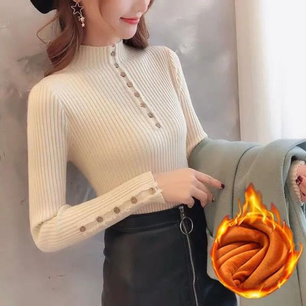 women's sweaters winter plus velvet turtleneck sweater autumn slim long sleeves with bottoming shirt pullover knit base top, White;black
women's sweaters winter plus velvet turtleneck sweater autumn slim long sleeves with bottoming shirt pullover knit base top, White;black