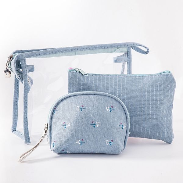 maleta de maquillaje three piece bag travel ladies transparent clear zipper makeup storage set toiletry pouch pvc cosmetic bag
maleta de maquillaje three piece bag travel ladies transparent clear zipper makeup storage set toiletry pouch pvc cosmetic bag