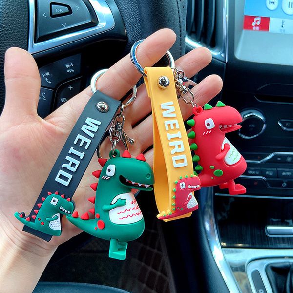 cute cartoon dinosaur doll key chain creative pvc soft plastic blindfold rope pendant bag hanging accessories, Silver
cute cartoon dinosaur doll key chain creative pvc soft plastic blindfold rope pendant bag hanging accessories, Silver