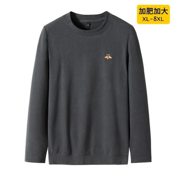 2021autumn new men's loose casual fashion simple youth fattening large round collar sweater fat man, Black
2021autumn new men's loose casual fashion simple youth fattening large round collar sweater fat man, Black