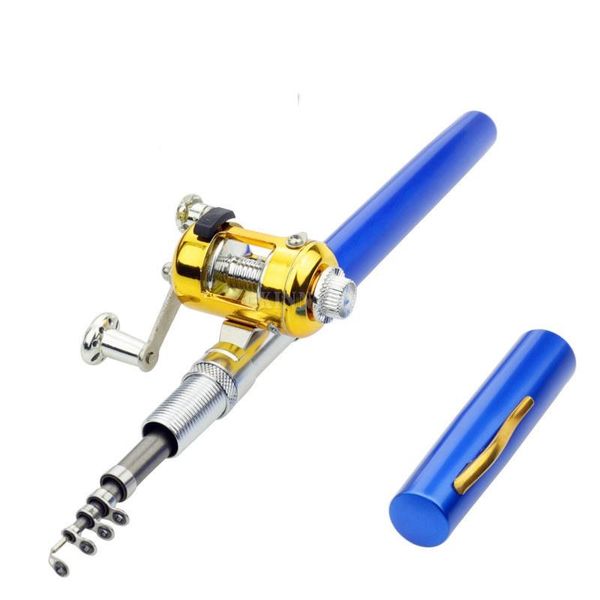 50pcs/lot portable pocket mini fishing pole pen shape folded rod with reel wheel boat rods
50pcs/lot portable pocket mini fishing pole pen shape folded rod with reel wheel boat rods