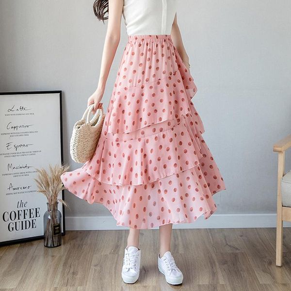 skirts flower printed dot ruffles women chiffon midi casual slim summer 2021 harajuku korean bohemian female jupe faldas jk1075, Black
skirts flower printed dot ruffles women chiffon midi casual slim summer 2021 harajuku korean bohemian female jupe faldas jk1075, Black