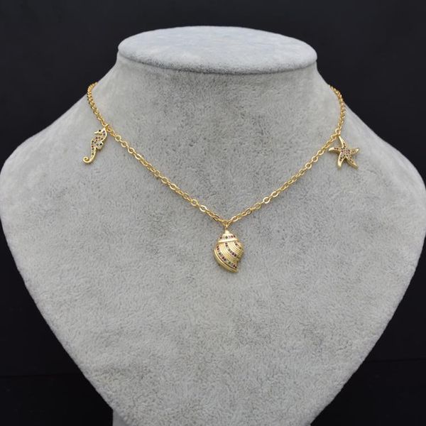 sterling silver summer rainbow necklace seahorse starfish shell-shaped gold pendant ladies jewelry chains
sterling silver summer rainbow necklace seahorse starfish shell-shaped gold pendant ladies jewelry chains