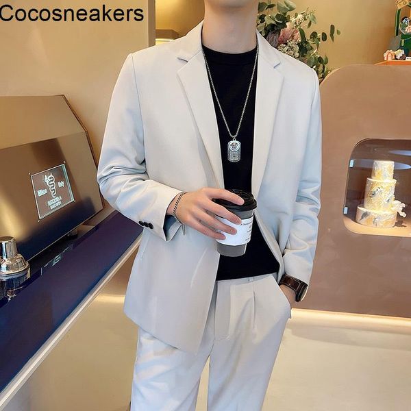 men's suits & blazers light mature fashion suit two-piece set leisure micro loose beige, White;black
men's suits & blazers light mature fashion suit two-piece set leisure micro loose beige, White;black