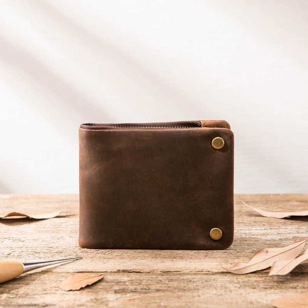 handmade crazy horse horizontal zipper men's wallet cowhide simple old leather women's money, Black
handmade crazy horse horizontal zipper men's wallet cowhide simple old leather women's money, Black