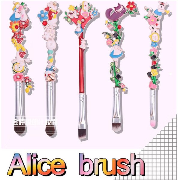 cute anime alice makeup brush set - 5pcs wand brushes kit with premium synthetic fiber flower handle for blush, foundation, eyebrow, eyeshad
cute anime alice makeup brush set - 5pcs wand brushes kit with premium synthetic fiber flower handle for blush, foundation, eyebrow, eyeshad