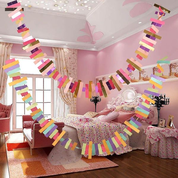 party decoration 2 m rectangle paper garland gold sliver banner bunting hanging ornaments birthday string chains wedding home decor
party decoration 2 m rectangle paper garland gold sliver banner bunting hanging ornaments birthday string chains wedding home decor