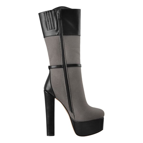 winter mid-calf boots matte black pu patchwork mesh round heels platform shoes cutout comfortable zipper 2022
winter mid-calf boots matte black pu patchwork mesh round heels platform shoes cutout comfortable zipper 2022