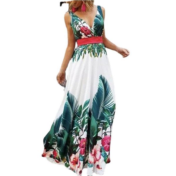 maternity dresses sleeveless printed long dress summer fashion, White
maternity dresses sleeveless printed long dress summer fashion, White