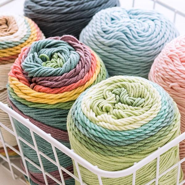 5-strands rainbow color yarns ball for knitting diy scarf blanket sweater home textile ty66 scarves, Blue;gray
5-strands rainbow color yarns ball for knitting diy scarf blanket sweater home textile ty66 scarves, Blue;gray