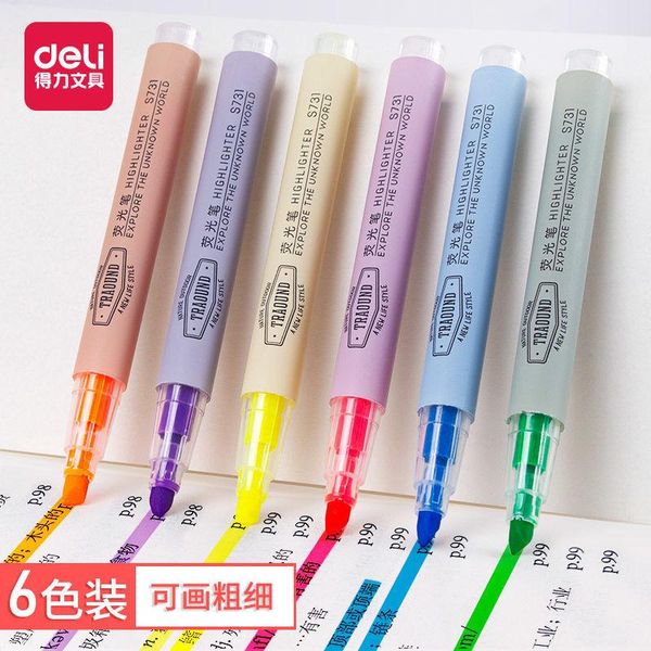 highlighters 6pcs fluorescent pen ins marking key high value students notes color, Black;red
highlighters 6pcs fluorescent pen ins marking key high value students notes color, Black;red
