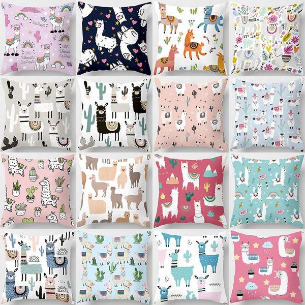 cushion/decorative pillow cartoon alpaca animal decorative cushions pillowcase polyester cushion cover throw sofa decoration pillowcover 408
cushion/decorative pillow cartoon alpaca animal decorative cushions pillowcase polyester cushion cover throw sofa decoration pillowcover 408