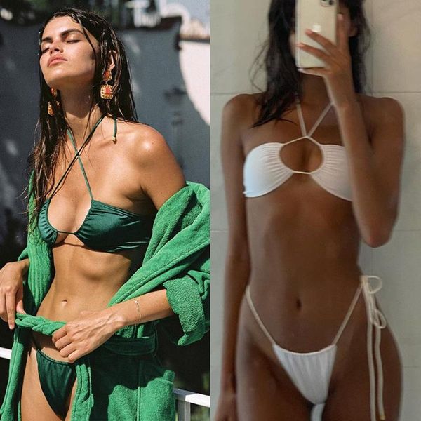 women's swimwear folds bikini 2021 swimsuit push up set bathing suit women solid color bikinis biquini beachwear swimsuits, White;black
women's swimwear folds bikini 2021 swimsuit push up set bathing suit women solid color bikinis biquini beachwear swimsuits, White;black