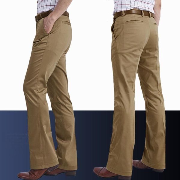 men's suit pants khaki fiared slim korean version of the big casual trousers more sizes 29-36 37, Black
men's suit pants khaki fiared slim korean version of the big casual trousers more sizes 29-36 37, Black
