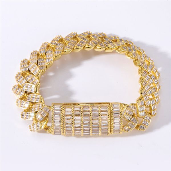 hip hop bling iced out chain men's rapper bracelets micro paved zircon miami cuban bracelet for men, Black
hip hop bling iced out chain men's rapper bracelets micro paved zircon miami cuban bracelet for men, Black