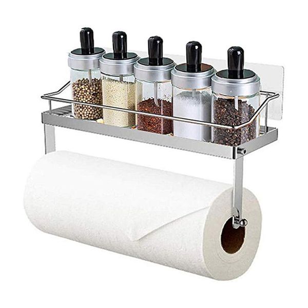 bathroom storage & organization wall mounted adhesive paper towel holder shelf rack basket for multifunction kitchen shower holders
bathroom storage & organization wall mounted adhesive paper towel holder shelf rack basket for multifunction kitchen shower holders
