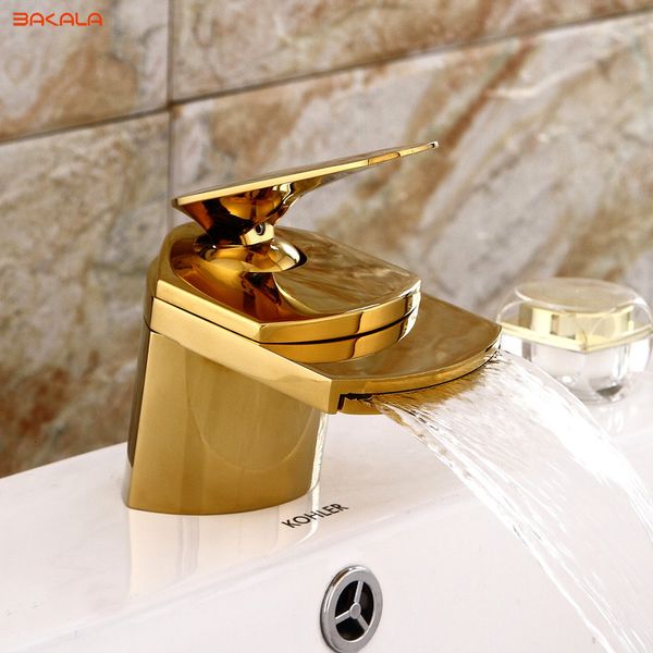 bathroom sink faucets all brass golden/chrome finished/nickle brushed taps deck mounted basin waterfall faucet mixer tap lh-8
bathroom sink faucets all brass golden/chrome finished/nickle brushed taps deck mounted basin waterfall faucet mixer tap lh-8