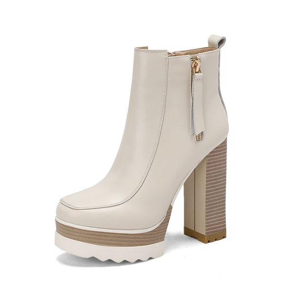 winter short boots women designer square toes block hight heel soft natural genuine leather party wedding fashion luxury platform lady waror, Black
winter short boots women designer square toes block hight heel soft natural genuine leather party wedding fashion luxury platform lady waror, Black