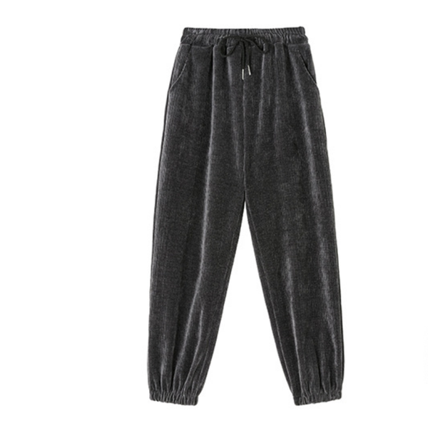 women's pants & capris autumn and winter chenille corduroy casual loose lace-up ankle-length high waist harem, Black;white
women's pants & capris autumn and winter chenille corduroy casual loose lace-up ankle-length high waist harem, Black;white