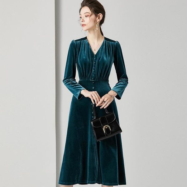 casual dresses green velvet silk women natural 2021 summer brand long office work dress plus size drop, Black;gray
casual dresses green velvet silk women natural 2021 summer brand long office work dress plus size drop, Black;gray