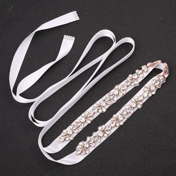 wedding sashes sesthfar rhinestone thin bridal belt dress handmade sash for bride and bridesmaid, White
wedding sashes sesthfar rhinestone thin bridal belt dress handmade sash for bride and bridesmaid, White