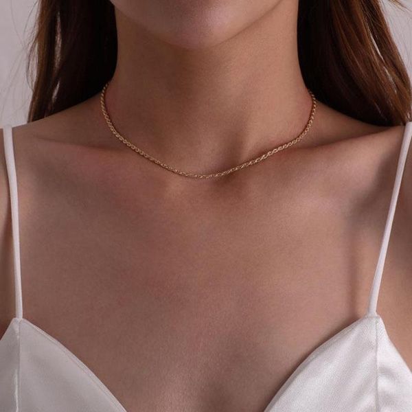 simple gold color chain necklaces for women fashion choker necklace men collar femme jewelry party gifts chokers, Golden;silver
simple gold color chain necklaces for women fashion choker necklace men collar femme jewelry party gifts chokers, Golden;silver