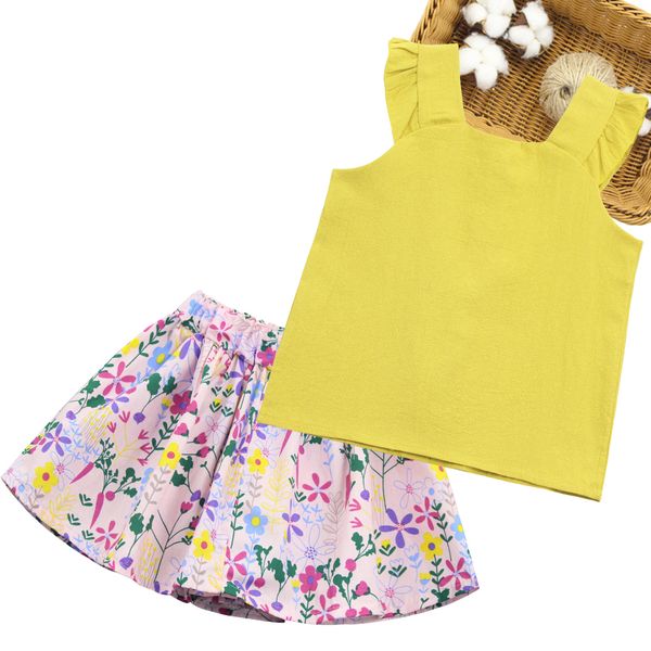 girls clothes vest + floral skirt girl clothes 2021 summer outfits for girls casual style tracksuits for children, White
girls clothes vest + floral skirt girl clothes 2021 summer outfits for girls casual style tracksuits for children, White