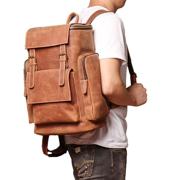 backpack chuanlius antique men genuine leather large capacity business travel retro waterproof shoulder bag wear-resisting
backpack chuanlius antique men genuine leather large capacity business travel retro waterproof shoulder bag wear-resisting