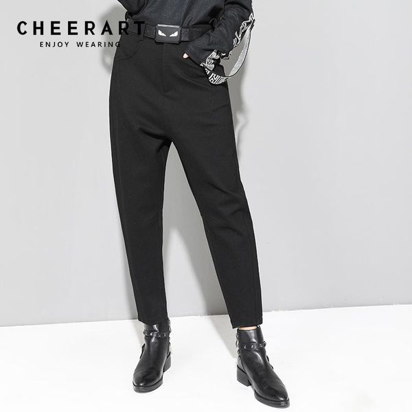 cheerart pencil long pants women black thick winter spandex stretch trousers high street fashion women's & capris, Black;white
cheerart pencil long pants women black thick winter spandex stretch trousers high street fashion women's & capris, Black;white