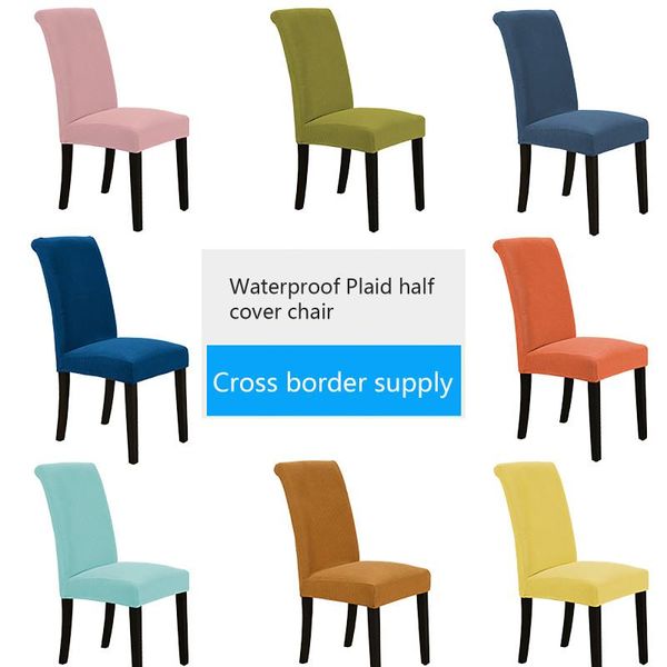 waterproof chair cover for dinning room/ el/ restaurant, solid color plaid covers 
waterproof chair cover for dinning room/ el/ restaurant, solid color plaid covers