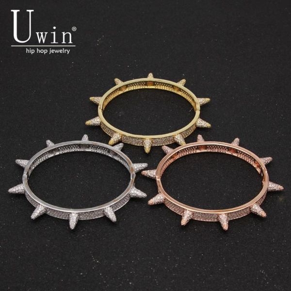 cuff uwin barbed wire spikes bangles rivet cone stud twist thorns bracelets cubic zirconia bling gothic jewelry, White
cuff uwin barbed wire spikes bangles rivet cone stud twist thorns bracelets cubic zirconia bling gothic jewelry, White