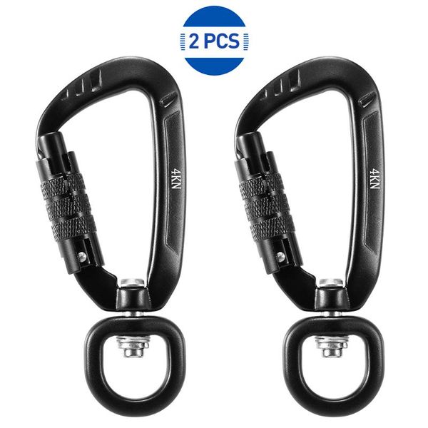 carabiner outdoor 360° rotatable auto locking survival d-ring key chain clip camping rescue gear hook swivel cords, slings and webbing
carabiner outdoor 360° rotatable auto locking survival d-ring key chain clip camping rescue gear hook swivel cords, slings and webbing