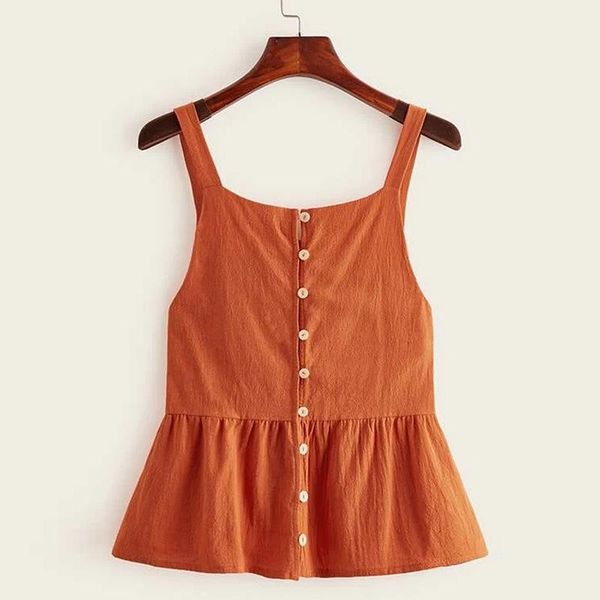 summer comfortable clothes women 2021 sweet style casual slim button patchwork camis orange solid v-neck sleeveless women's tanks &, White
summer comfortable clothes women 2021 sweet style casual slim button patchwork camis orange solid v-neck sleeveless women's tanks &, White