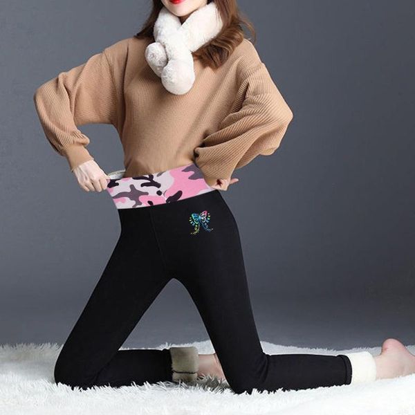 women's leggings winter warm women velvet casual printed span ladies high waist keep large size ankle-length solid long pants, Black
women's leggings winter warm women velvet casual printed span ladies high waist keep large size ankle-length solid long pants, Black
