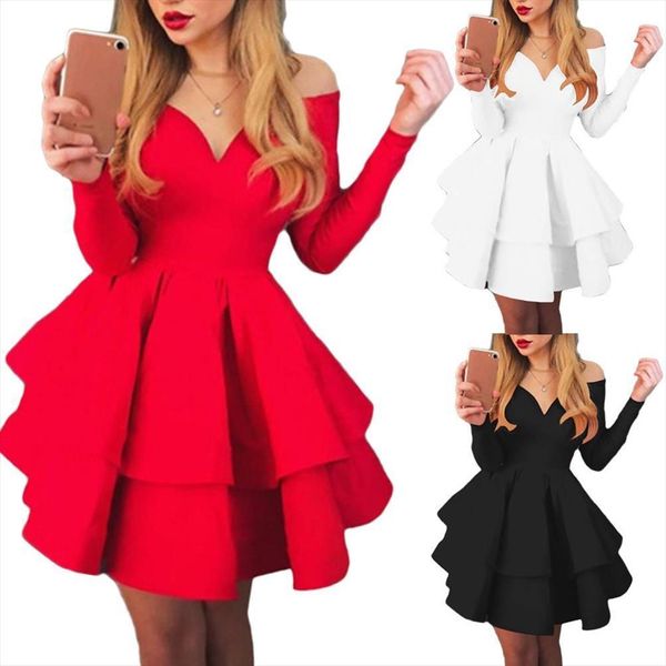 slim long sleeve elegant womens dresses v neck banquet summer ladies princess simple stage show, Black;gray
slim long sleeve elegant womens dresses v neck banquet summer ladies princess simple stage show, Black;gray