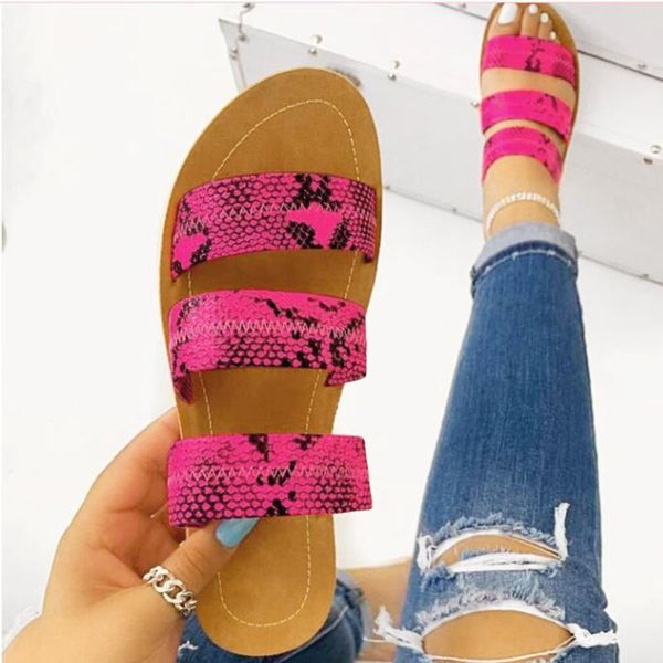 slippers 2021 women ladies roman snake pattern beach sandals large size flat summer female shoes chaussures femme, Black
slippers 2021 women ladies roman snake pattern beach sandals large size flat summer female shoes chaussures femme, Black