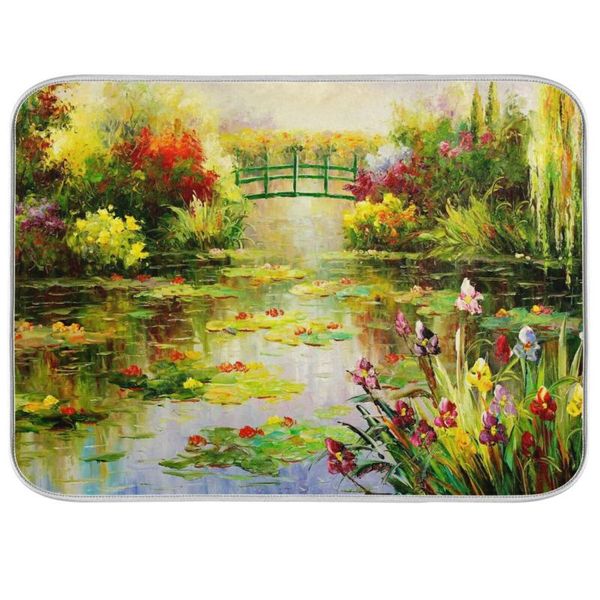 mats & pads claude monet oil painting microfiber dish drying mat for kitchen anti-slip water absorbed heat insulation placemat tableware
mats & pads claude monet oil painting microfiber dish drying mat for kitchen anti-slip water absorbed heat insulation placemat tableware