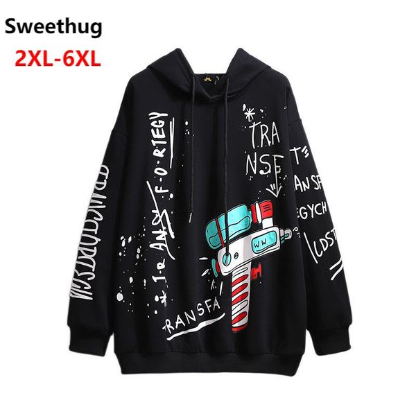 plus size t-shirt 150kg ladies spring autumn hoodie for women large long sleeve loose cotton print sweatshirt coat 3xl 4xl 5xl 6xl, Black
plus size t-shirt 150kg ladies spring autumn hoodie for women large long sleeve loose cotton print sweatshirt coat 3xl 4xl 5xl 6xl, Black