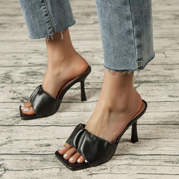 sandals women's shoes women slippers ladies fashion 10cm heel casual party wedding footwear summer square toe slides mules, Black
sandals women's shoes women slippers ladies fashion 10cm heel casual party wedding footwear summer square toe slides mules, Black