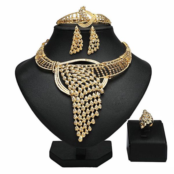 earrings & necklace right 2021 fashion wedding woman costume jewelry set noble gold mysterious charming bracelet ring, Silver
earrings & necklace right 2021 fashion wedding woman costume jewelry set noble gold mysterious charming bracelet ring, Silver