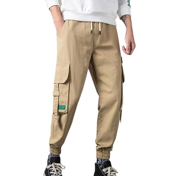 men's pants casual loose patchwork pockets overalls sports ankle-length cargo sweatpants joggers pantalones hombre streetwear, Black
men's pants casual loose patchwork pockets overalls sports ankle-length cargo sweatpants joggers pantalones hombre streetwear, Black