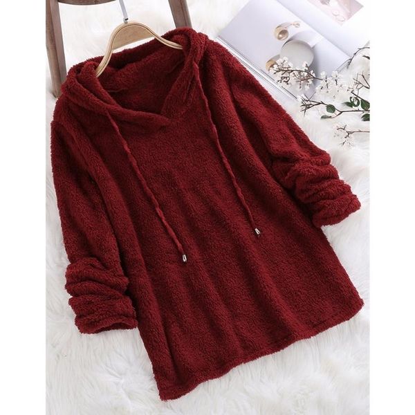 women's hoodies & sweatshirts wepbel fashion women fleece hoodie solid color autumn winter long sleeve plus cashmere size s-5xl, Black
women's hoodies & sweatshirts wepbel fashion women fleece hoodie solid color autumn winter long sleeve plus cashmere size s-5xl, Black