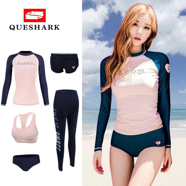 one-piece suits 5pcs/set swimwear women's long-sleeved swimsuit diving suit sun-resistant jellyfish clothing trousers split surfing
one-piece suits 5pcs/set swimwear women's long-sleeved swimsuit diving suit sun-resistant jellyfish clothing trousers split surfing