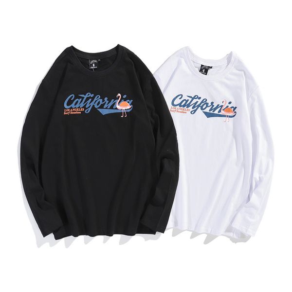 t shirt 2021ss autumn brand flamingo graffiti printed long sleeve men's high street hip hop loose bottomed, White;black
t shirt 2021ss autumn brand flamingo graffiti printed long sleeve men's high street hip hop loose bottomed, White;black