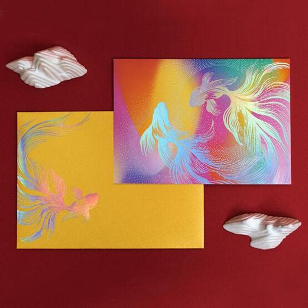 laser stamping magic carp greeting card auspicious meaning fish creativity chinese style blessing envelope cards gift packing bags
laser stamping magic carp greeting card auspicious meaning fish creativity chinese style blessing envelope cards gift packing bags