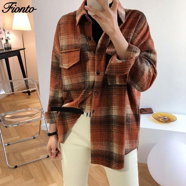 women's jackets fionto autumn stylish pockets oversized plaid jacket coat women fashion lapel collar long sleeve loose outerwear chic, Black;brown
women's jackets fionto autumn stylish pockets oversized plaid jacket coat women fashion lapel collar long sleeve loose outerwear chic, Black;brown